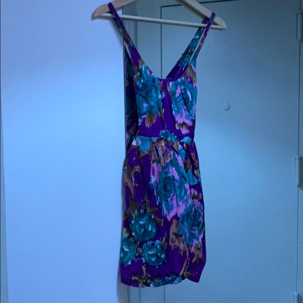 Summer floral mini dress